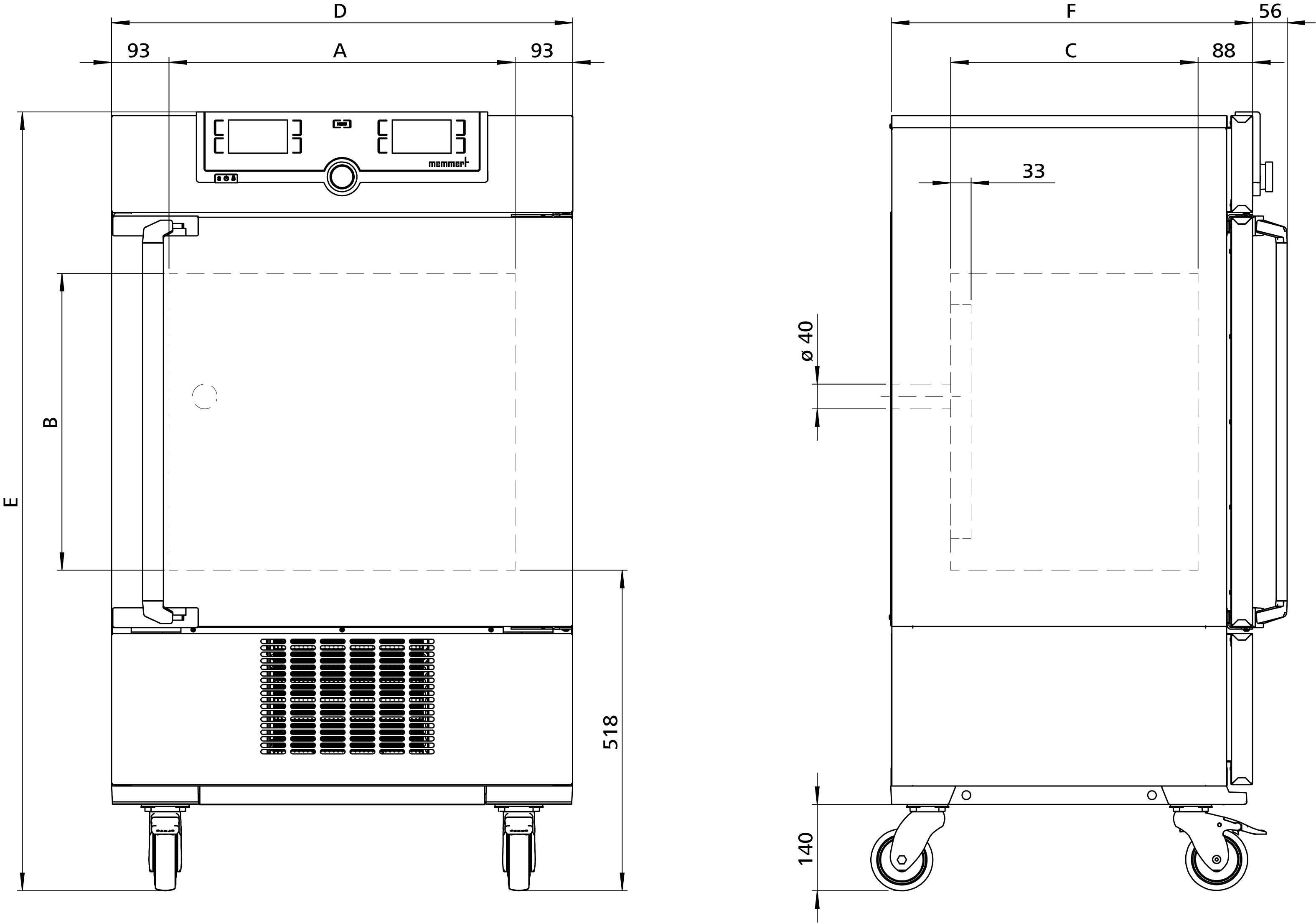 Sketch Climate chamber ICH110L