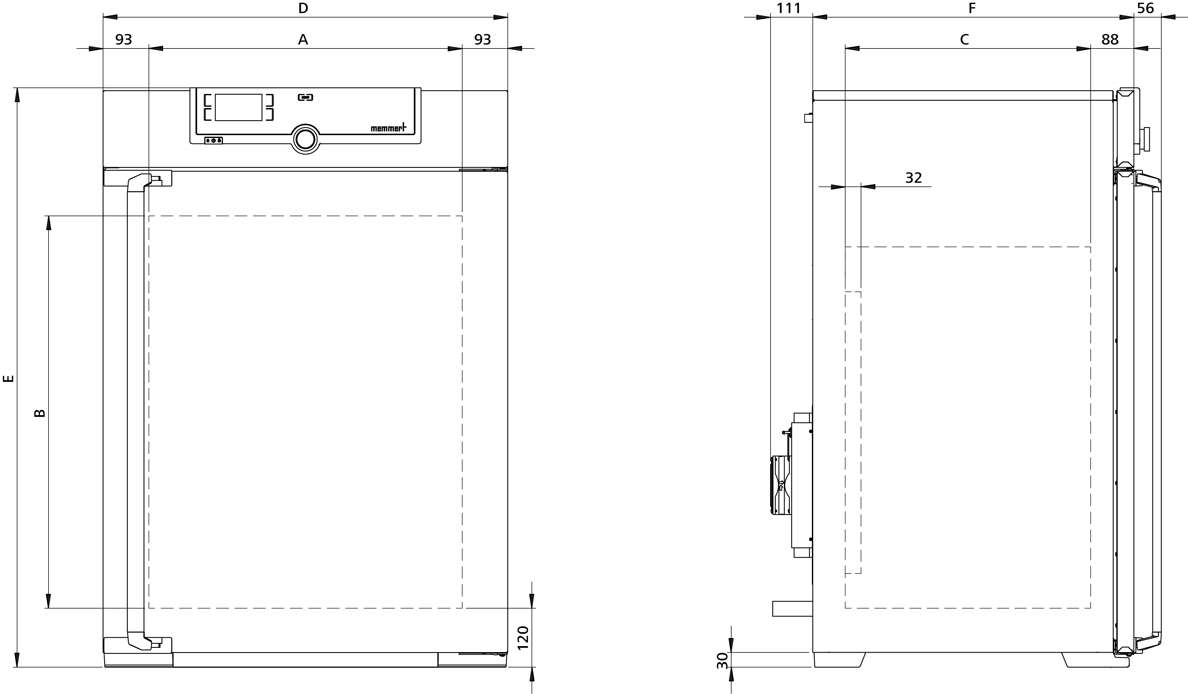 Sketch Incubadora-refrigeradora Peltier IPP260eco