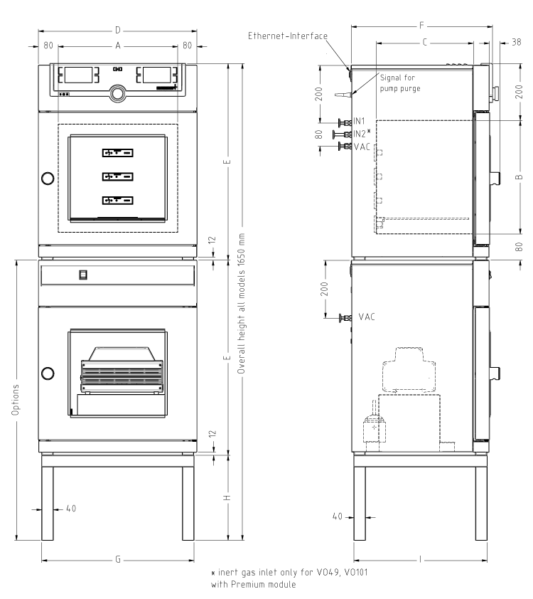 Sketch Vacuum oven VO29